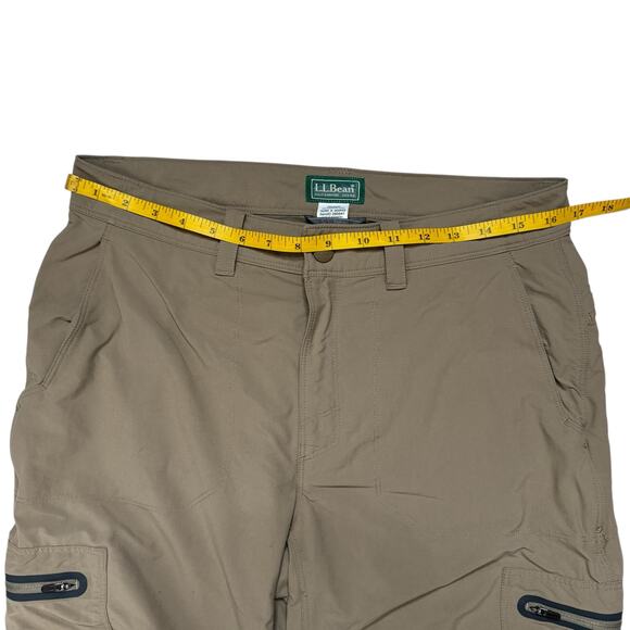 LL BEAN Mens Water-Resistant Cresta Hiking Pants in Khaki Size 32x30 #280941 - Picture 4 of 7